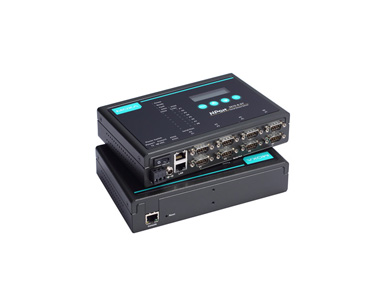 NPort 5610-8-DT-T - 8 port desktop mode device server, RS-232, DB9 male, 12-48VDC, -40 to 75 Degree C by MOXA